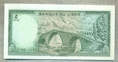 A 842 BANCNOTA- LIBAN -5 LIVRES -ANUL1986-SERIA -starea care se vede foto