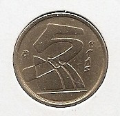 Spania 5 Pesetas 1990 - Juan Carlos I, K70, 17.5 mm, KM-833 foto