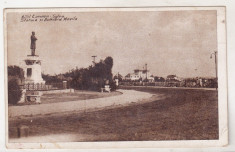 bnk cp Carmen Sylva - Statuia si Bulevardul Movila - circulata 1946 foto