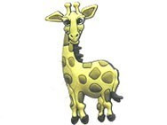 jibbitz CROCS - bijuterii/accesorii pentru saboti de guma - Giraffe foto