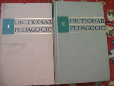 DICTIONAR PEDAGOGIC VOL,1,2 foto