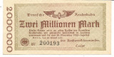 !!! GERMANIA - NOTGELD REICHSBAHN BERLIN - 2.000.000 MARCI 1923 - P S1012 - UNC, Europa