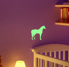 Sticker fosforescent luminos model Horse foto