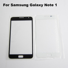 Geam Samsung Galaxy Note N7000 ecran nou original negru + folie sticla