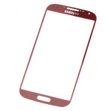 Geam Samsung Galaxy s4 i9505 ecran nou original rosu + folie sticla