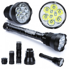 Lanterna profesionala 9 LED CREE XM-L T6 11000 Lumeni foto