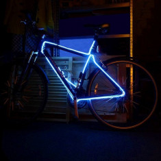 Kit luminos tuning bicicleta fir EL Wire foto