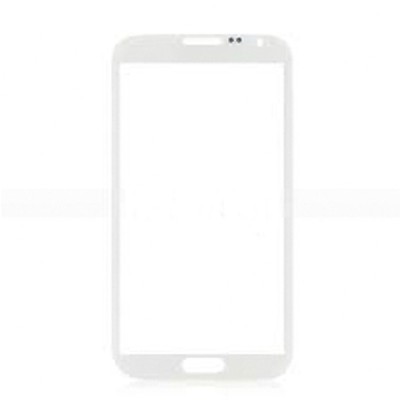 Geam Samsung Galaxy Note 2 N7100 ecran nou original alb + folie sticla foto