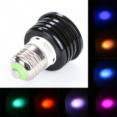 Bec spot de lumini cu LED 4W RGB si telecomanda foto