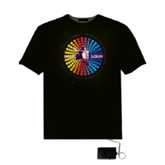 Tricou luminos cu egalizator Michael Jackson foto