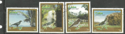 Cuba 1997 - PASARI CANTATOARE, serie stampilata, R10 foto