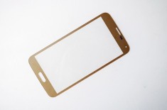 Geam Samsung Galaxy S5 ecran nou original auriu + folie sticla