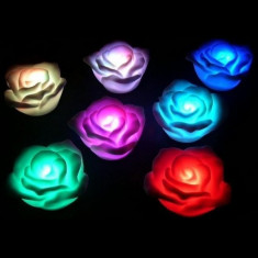 Trandafir cu LED 7 culori foto