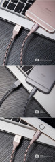 Cablu 8 Pin Lightning iPhone 5 5C 5S SE 6 6S Plus YB-415MFI Grey Yoobao 1metru foto