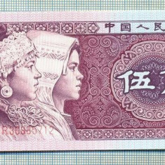 A 860 BANCNOTA- CHINA - 5 JIAO -ANUL 1980 -SERIA 36885712 -starea care se vede