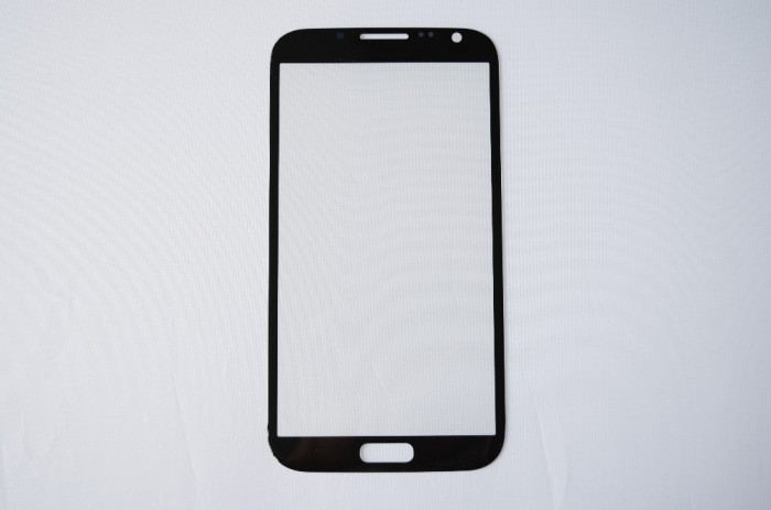 Geam Samsung Galaxy Note 2 N7100 ecran nou original maro + folie sticla