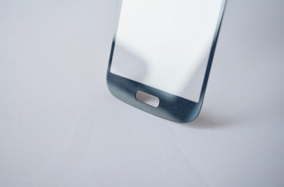 Geam Samsung Galaxy s4 i9505 ecran nou original albastru + folie sticla foto