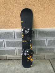 Vand placa snowboard BURTON V-ROCKER 151cm+legaturi SALOMON foto