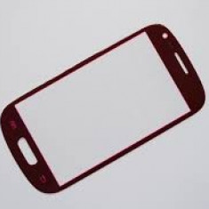 Geam Samsung Galaxy s3 mini rosu ecran nou original + folie sticla