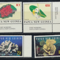 1996-1997 Papua Noua Guinee serii neuzate natura orhidee si corali stare FB
