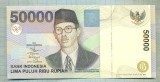 A 923 BANCNOTA-INDONESIA -50000 RUPIAH-ANUL 2000-SERIA030281-starea care se vede, Asia