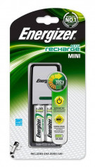 Energizer ENERGIZER Mini incarcator + 2 baterii Power Plus AA reincarcabile incluse, 7638900274820 foto