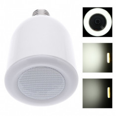 Spot LED RGB, 10W, E27, control telecomanda, portabil, alb foto