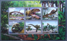 TOGO 2016 - DINOZAURI, 1 M/SH NEDANTELATA, NEOBLIT, POSTA PRIVATA - PP 1358C foto