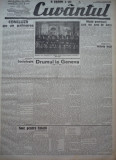 Cumpara ieftin Cuvantul , ziar legionar ,14 Aprilie 1933 , art. Mihail Sebastian , Perpessicius