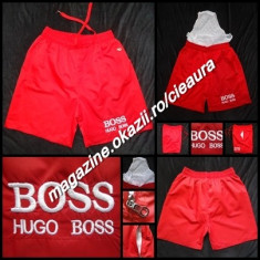 BERMUDE ROSII BARBATI GEN FIRMA HUGO BOSS SORT USCARE RAPIDA SLIP ROSU foto