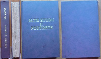 St. Antim, Alte studii si portrete, 1939, editia 1, Bratian , Filipescu, Catargi foto