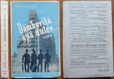 Damian Stanoiu, Dambovita apa dulce, roman, 1942, impecabila foto