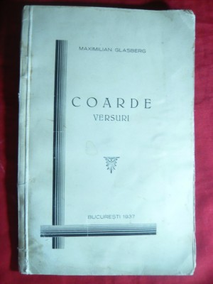 Max. Glasberg - Coarde - Versuri - Ed. 1937 foto