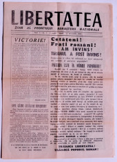 Primul numar al ziarului Libertatea din 22 decembrie 1989 Revolutie - Ceausescu foto