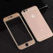 Geam iPhone 6 6S Tempered Glass 3D Fata + Spate Gold