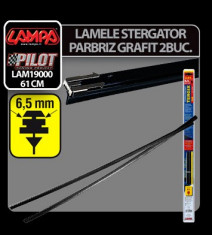 Lamele sterg parb cu clips Tergix Plus - 61 cm - 6,5 mm - 2 buc - CRD-LAM19000 foto