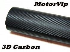 Folie Carbon 3D neagra - 1,28 m x 0,5m - FC314918 foto