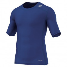 Tricou Compresie, Adidas, Techfit SS, Albastru-L - OLN-ONL7-702611|L foto