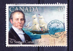 Timbre CANADA 2004 = SAMUEL CUNARD - PIONER TRANSATLANTIC foto
