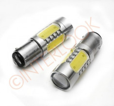 Set Becuri P21 ba15s cu 6 leduri Epistar si CREE stop frana 1157 (cu doua faze) - PRX008 foto