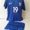 Echipamente sportive copii Franta Pogba compleu fotbal albastru marimea 164