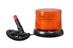 Girofar auto orange 12V, 24V 100 Leduri , fixare magnet - motorvip - GAO73030 foto