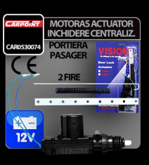 Motoras actuator inchidere centralizata cu 2 fire 12V (pasager) - CRD-CAR0530074 foto