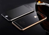Geam iPhone 5 5S SE Fata Spate Tempered Glass Mirror Black, iPhone 5/5S, Lucioasa, Apple