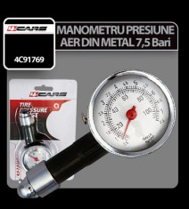 Manometru presiune aer din metal 7,5 Bar 4Cars - CRD-4C91769 foto