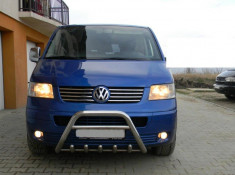 Bullbar inox inscriptionat VW T5 2003- 2009 - BII82141 foto