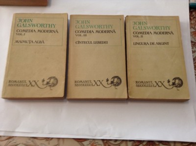 JOHN GALSWORTHY - COMEDIA MODERNA (3 VOL.) RF18/4 foto