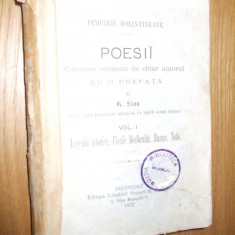 DIMITRIE BOLINTINEANU - POESII - prefata: G. Sion - Vol. I - 1877, 508 p.