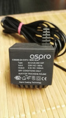 Alimentator Incarcator Aspro 9,5V AC 300mA Model M-CA35-095130 foto