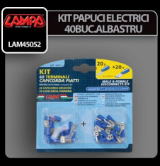 KIT PAPUCI ELECTRICI 40BUC ALBASTRU 11 - KPE3155 foto